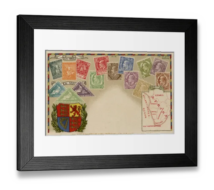 Framed Print : Stamp Card produced by Ottmar Zeihar - Cape of Good Hope Framed Print : Stamp Card produced by Ottmar Zeihar - Cape of Good Hope