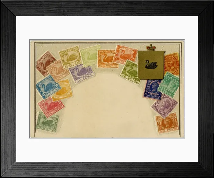 Framed Print : Stamp Card produced by Ottmar Zeihar - Western Australia Framed Print : Stamp Card produced by Ottmar Zeihar - Western Australia