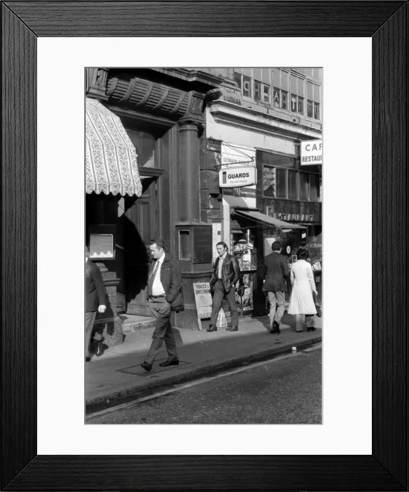 Framed Print : Soho, London - Denman Street W1 Framed Print : Soho, London - Denman Street W1