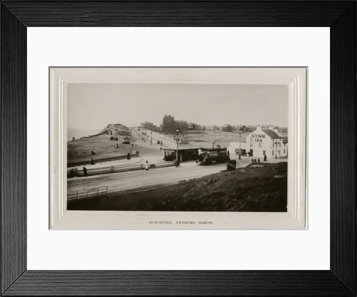 Framed Print : The Gynn Inn, North Blackpool, Lancashire - Tram stop Framed Print : The Gynn Inn, North Blackpool, Lancashire - Tram stop