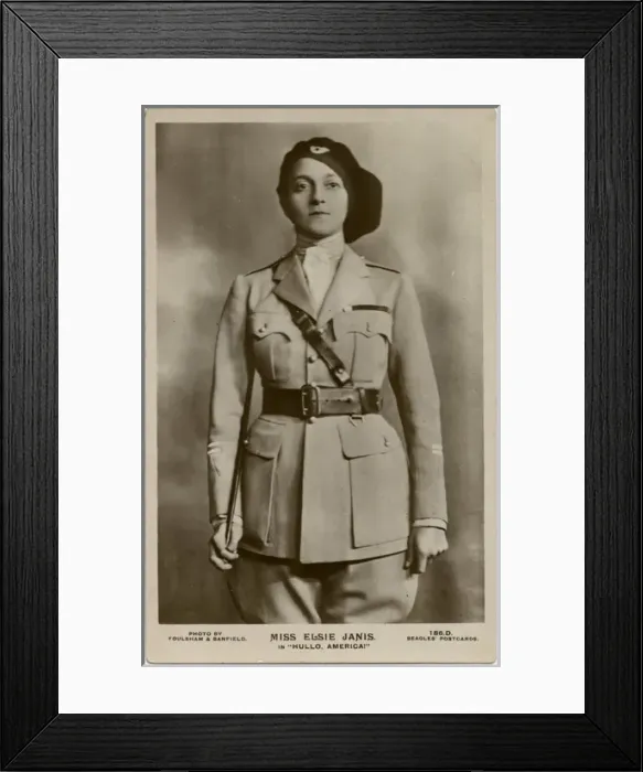 Framed Print : Miss Elsie Janis in Hullo America - Sweetheart of the AEF Framed Print : Miss Elsie Janis in Hullo America - Sweetheart of the AEF