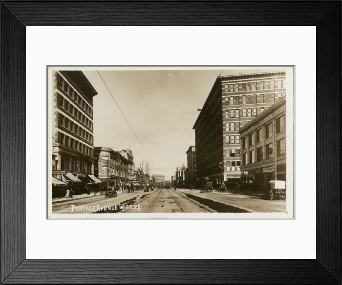 Framed Print : Portage Avenue, Winnipeg, Manitoba Province, Canada Framed Print : Portage Avenue, Winnipeg, Manitoba Province, Canada
