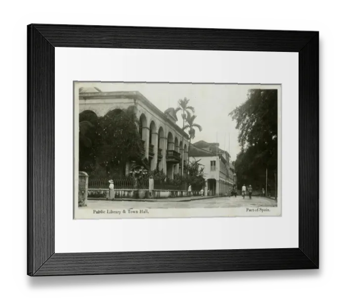 Framed Print : Port-of-Spain, Trinidad - Public Library & Town Hall Framed Print : Port-of-Spain, Trinidad - Public Library & Town Hall