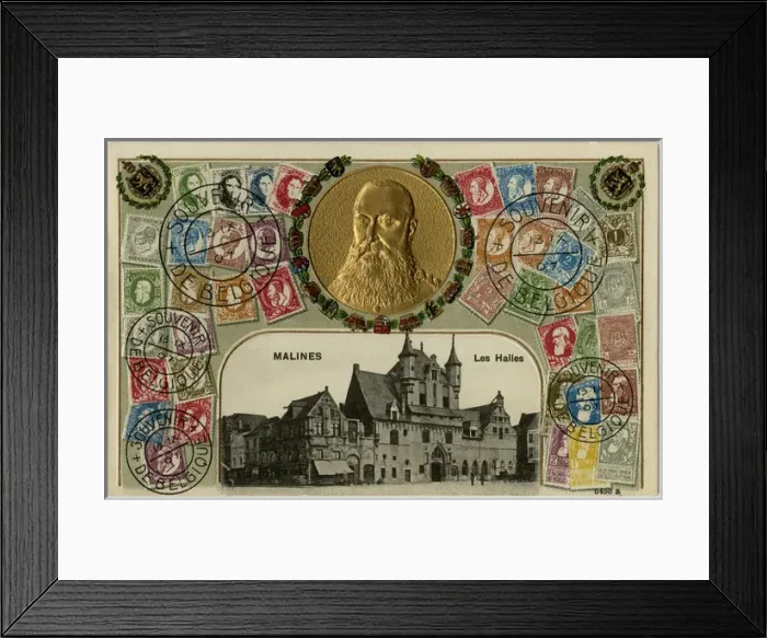 Framed Print : Stamp Card produced by Ottmar Zeihar - Belgium, Malines Framed Print : Stamp Card produced by Ottmar Zeihar - Belgium, Malines