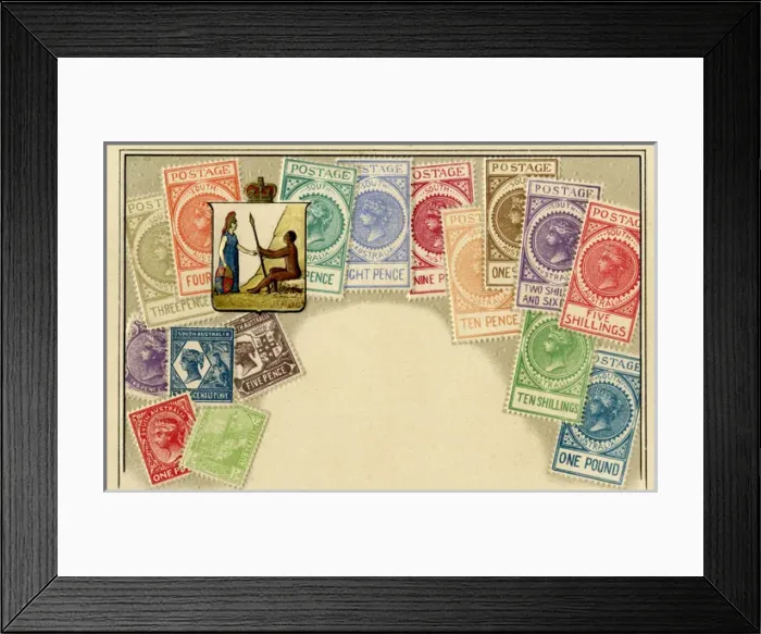 Framed Print : Stamp Card produced by Ottmar Zeihar - South Australia Framed Print : Stamp Card produced by Ottmar Zeihar - South Australia