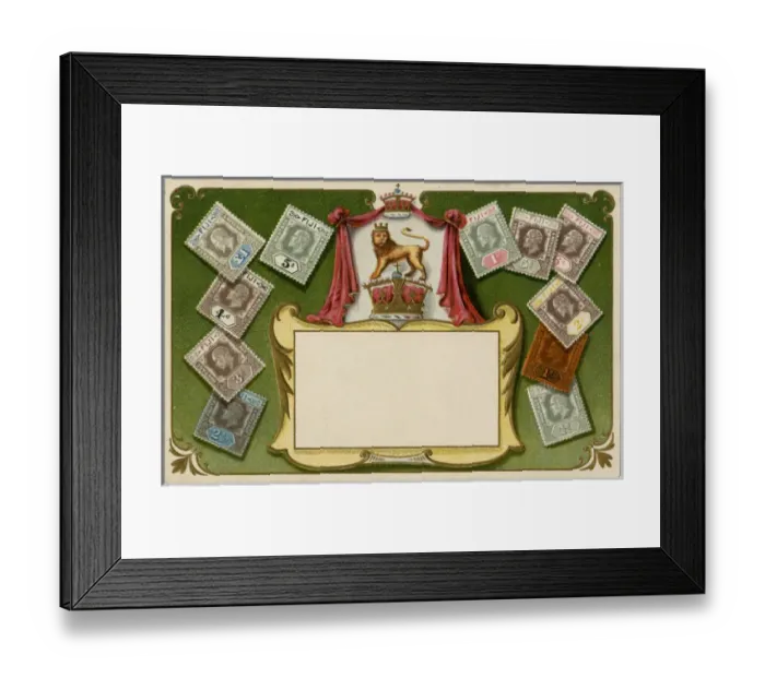 Framed Print : Stamp Card produced by Ottmar Zeihar - Fiji Framed Print : Stamp Card produced by Ottmar Zeihar - Fiji