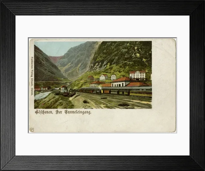 Framed Print : Goschenen, Switzerland - Entrance to the Gotthard Tunnel Framed Print : Goschenen, Switzerland - Entrance to the Gotthard Tunnel