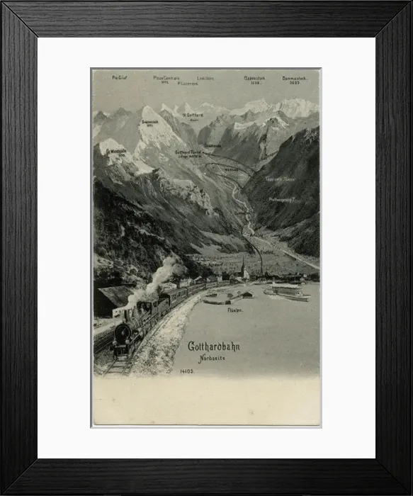 Framed Print : The Northern end of the Gotthard Railway Framed Print : The Northern end of the Gotthard Railway