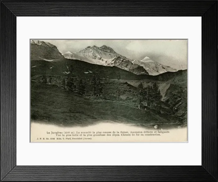 Framed Print : The Jungfrau Mountain, Swiss Alps, Switzerland Framed Print : The Jungfrau Mountain, Swiss Alps, Switzerland