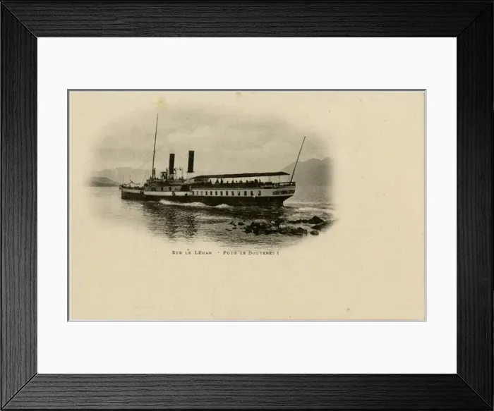 Framed Print : Lake Leman - The Ferry to Le Bouveret Framed Print : Lake Leman - The Ferry to Le Bouveret