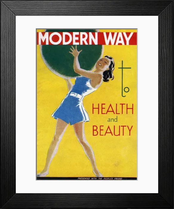 Framed Print : The Modern Way to Health and Beauty Framed Print : The Modern Way to Health and Beauty