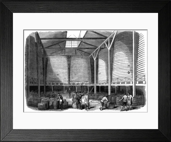 Framed Print : Store vats at Barclay and Perkinss Brewery, 1847 Framed Print : Store vats at Barclay and Perkinss Brewery, 1847