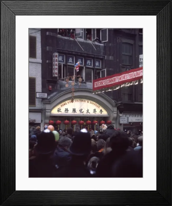 Framed Print : Chinese New Year - Chinatown - Soho, London Framed Print : Chinese New Year - Chinatown - Soho, London