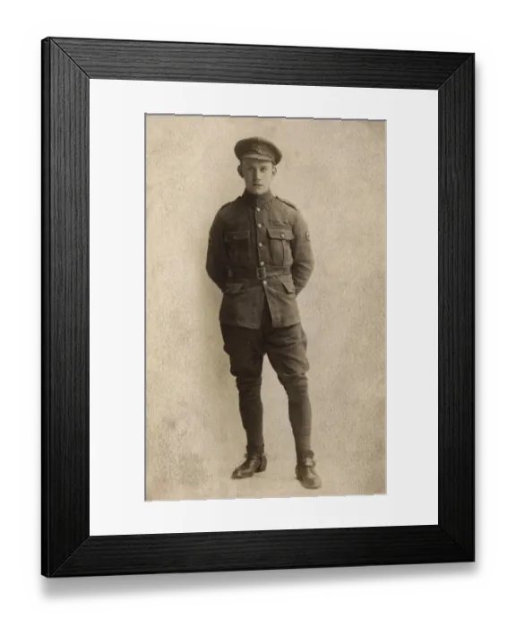 Framed Print : Fred Soar, RAMC soldier, WW1 Framed Print : Fred Soar, RAMC soldier, WW1