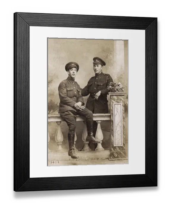Framed Print : Two soldiers of the First World War Framed Print : Two soldiers of the First World War