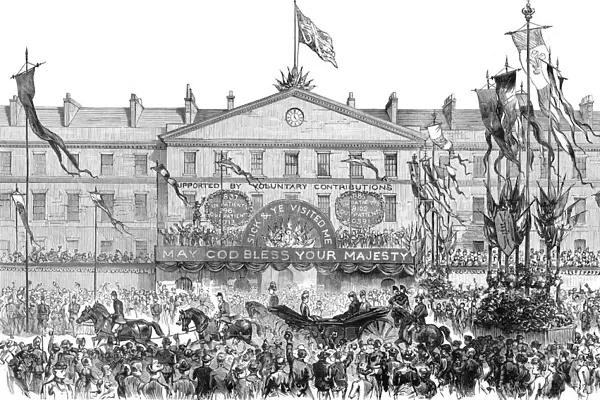 Royal Procession passing the London Hospital, Whitechapel