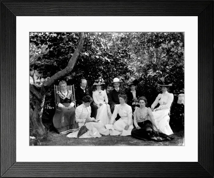 Framed Print : Victorian or Edwardian family group Framed Print : Victorian or Edwardian family group