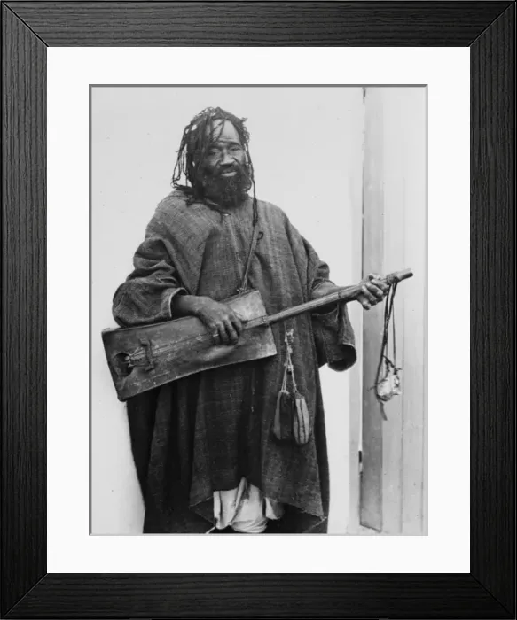 Framed Print : Moorish musician with instrument Framed Print : Moorish musician with instrument