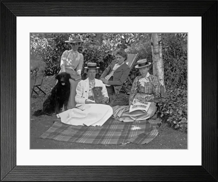 Framed Print : Victorian or Edwardian group Framed Print : Victorian or Edwardian group
