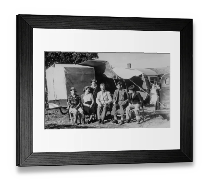Framed Print : Family camping Framed Print : Family camping