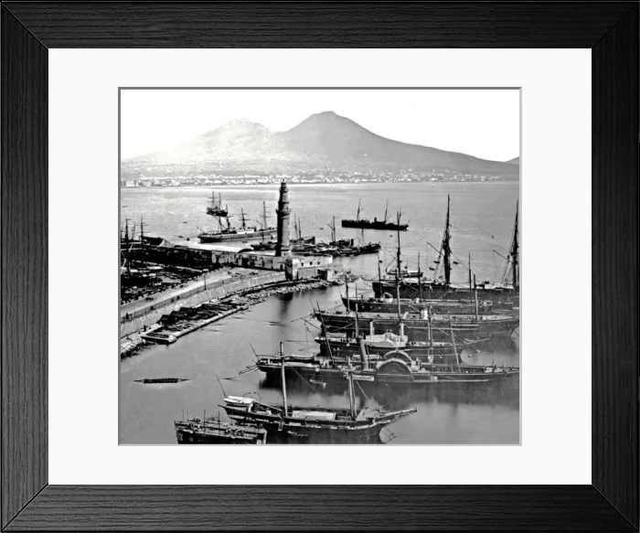 Framed Print : Naples Harbour, Italy Framed Print : Naples Harbour, Italy
