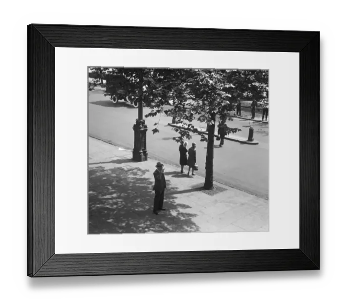 Framed Print : Street scene in a town Framed Print : Street scene in a town