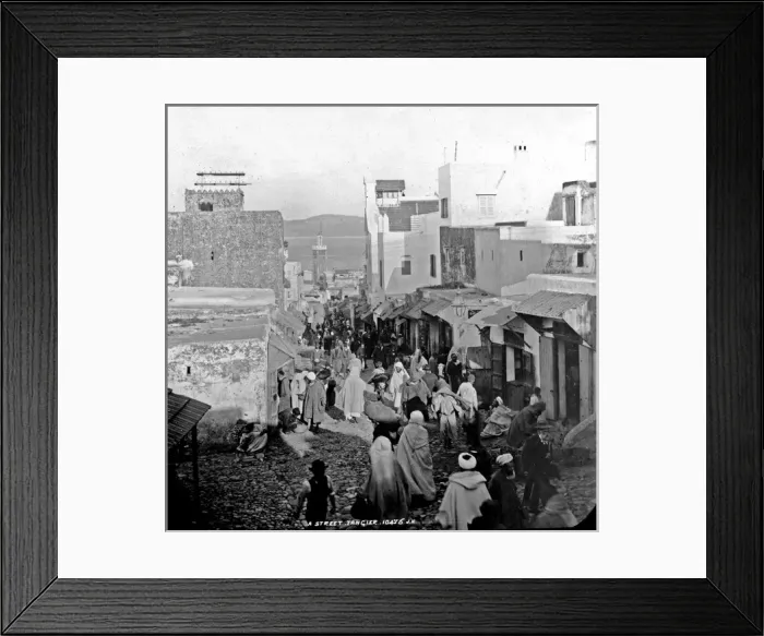 Framed Print : Street scene in Tangier, Morocco Framed Print : Street scene in Tangier, Morocco