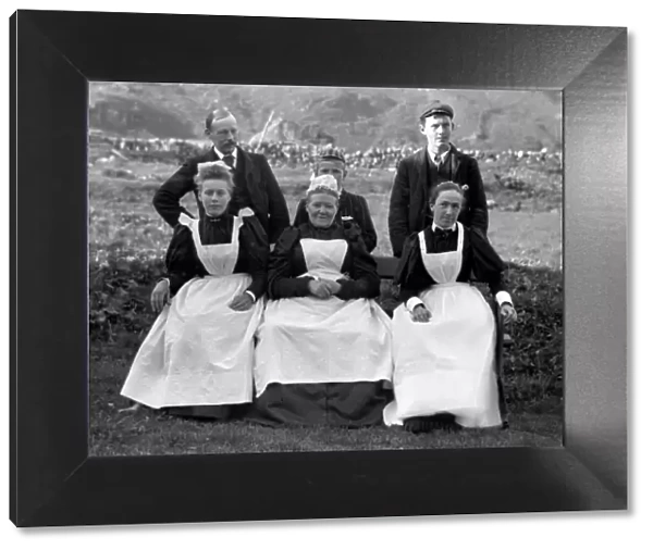 Servants at Reipole House, Loch Sunart, Argyll, Scotland