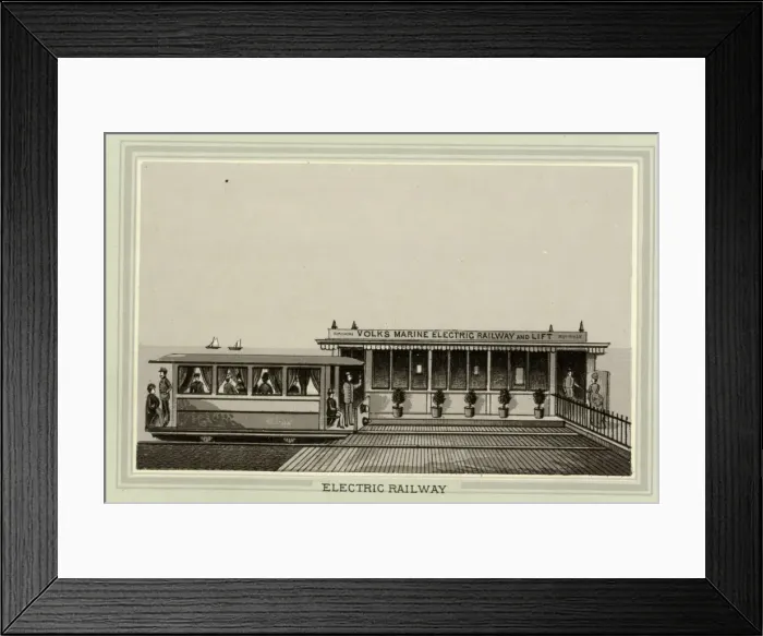 Framed Print : Electric Railway, Brighton, Sussex Framed Print : Electric Railway, Brighton, Sussex