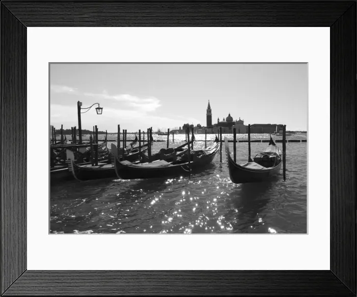 Framed Print : Gondolas in Venice, Italy Framed Print : Gondolas in Venice, Italy
