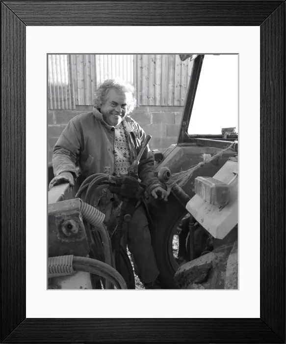 Framed Print : French farmer with his tractor Framed Print : French farmer with his tractor
