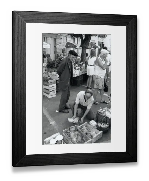 Framed Print : Street market in Sainte-Foy-Tarentaise, Savoie, France Framed Print : Street market in Sainte-Foy-Tarentaise, Savoie, France
