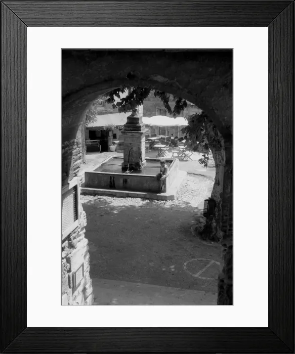 Framed Print : Square in Provence, France Framed Print : Square in Provence, France
