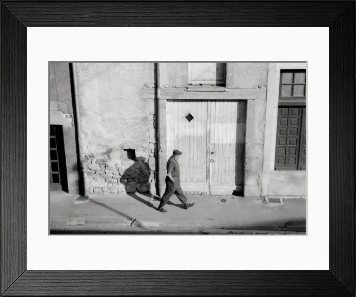 Framed Print : Striding man, rural France Framed Print : Striding man, rural France
