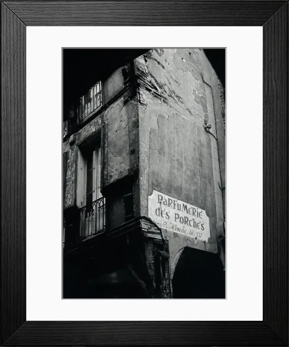 Framed Print : Advertisement on a wall, Dinan, France Framed Print : Advertisement on a wall, Dinan, France