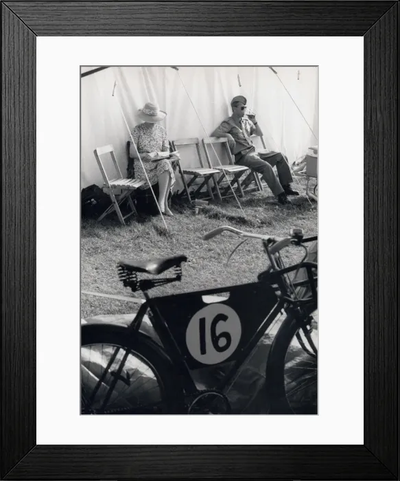 Framed Print : People relaxing at Goodwood, West Sussex Framed Print : People relaxing at Goodwood, West Sussex
