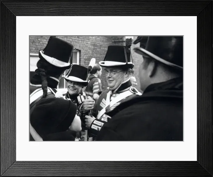Framed Print : People in historical military costume Framed Print : People in historical military costume