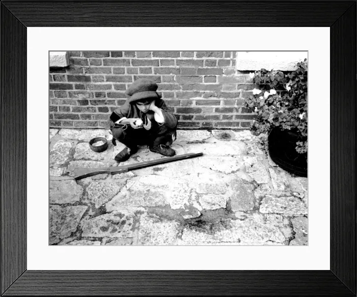 Framed Print : Child in period costume Framed Print : Child in period costume