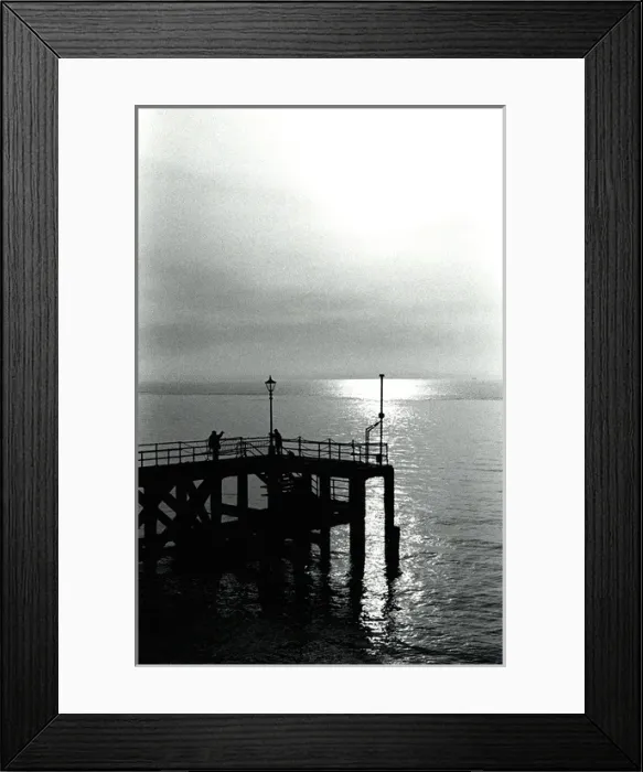 Framed Print : Sunset over a pier Framed Print : Sunset over a pier
