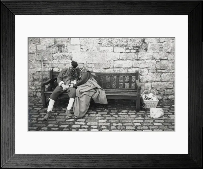 Framed Print : Couple in period costume Framed Print : Couple in period costume