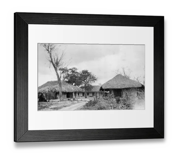 Framed Print : Completed bandas at Schaedels Farm, Lindi, WW1 Framed Print : Completed bandas at Schaedels Farm, Lindi, WW1