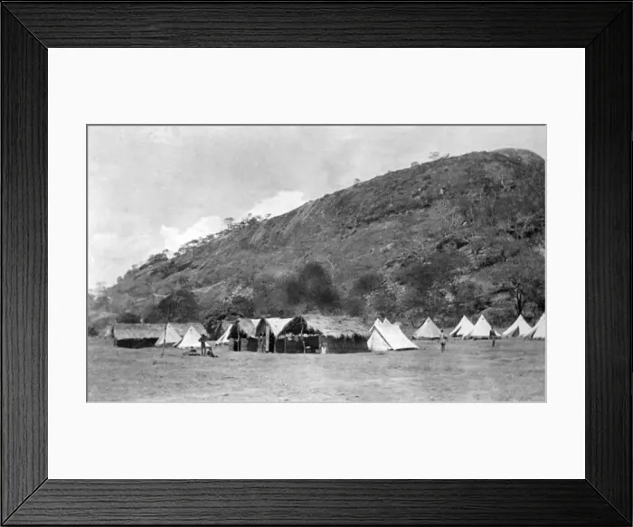 Framed Print : Field hospital, Lindi theatre, East Africa, WW1 Framed Print : Field hospital, Lindi theatre, East Africa, WW1