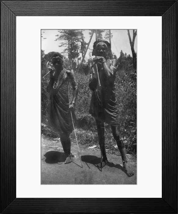 Framed Print : Two Nandi men, East Africa Framed Print : Two Nandi men, East Africa