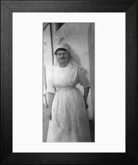 Framed Print : Miss Whitburn, Mombasa European Hospital, Kenya Framed Print : Miss Whitburn, Mombasa European Hospital, Kenya