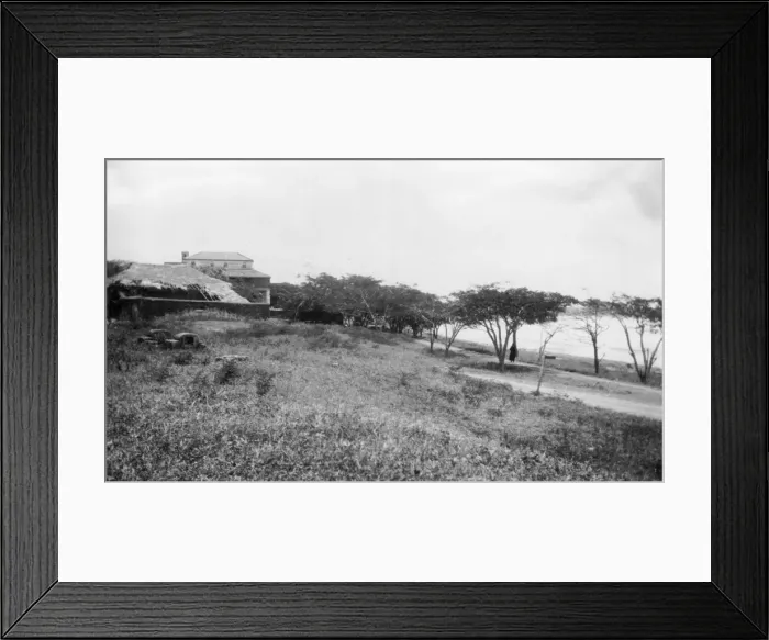 Framed Print : Deserted view in Malindi, Kenya, East Africa Framed Print : Deserted view in Malindi, Kenya, East Africa