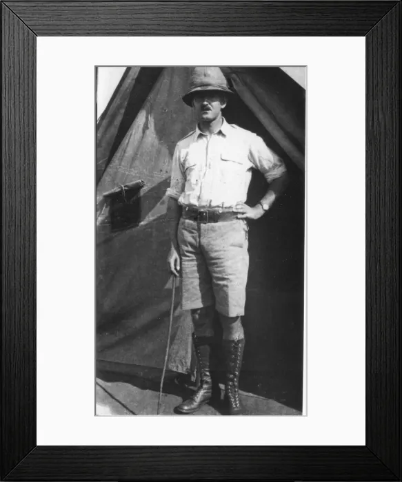 Framed Print : Dr N P Jewell at Bura Camp, Kenya, East Africa, WW1 Framed Print : Dr N P Jewell at Bura Camp, Kenya, East Africa, WW1