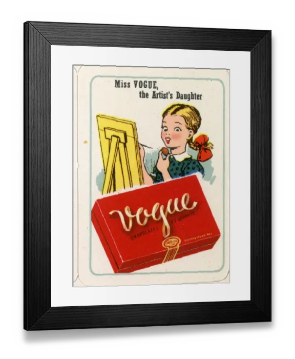Framed Print : Cadburys Happy Families - Miss Vogue Framed Print : Cadburys Happy Families - Miss Vogue