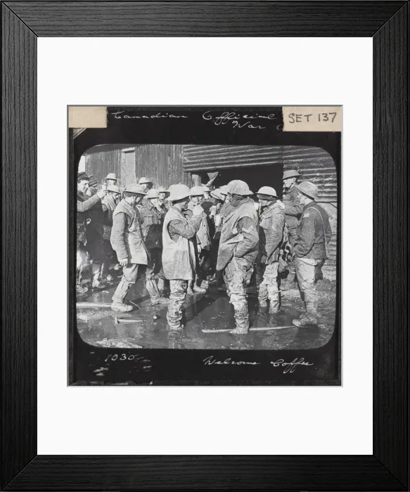 Framed Print : ?Welcome Coffee?, a coffee break, November 1916 Framed Print : ?Welcome Coffee?, a coffee break, November 1916