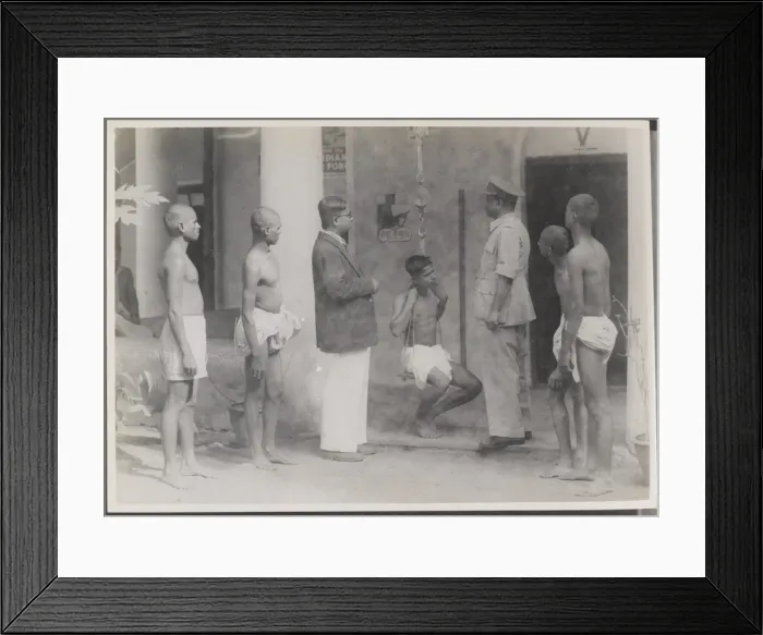Framed Print : Volunteers undergoing physical checks, 1943 Framed Print : Volunteers undergoing physical checks, 1943