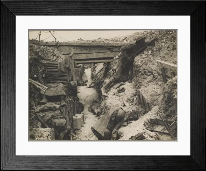 Framed Print : Trench interior near the Albert-Bapaume road on the Somme Framed Print : Trench interior near the Albert-Bapaume road on the Somme